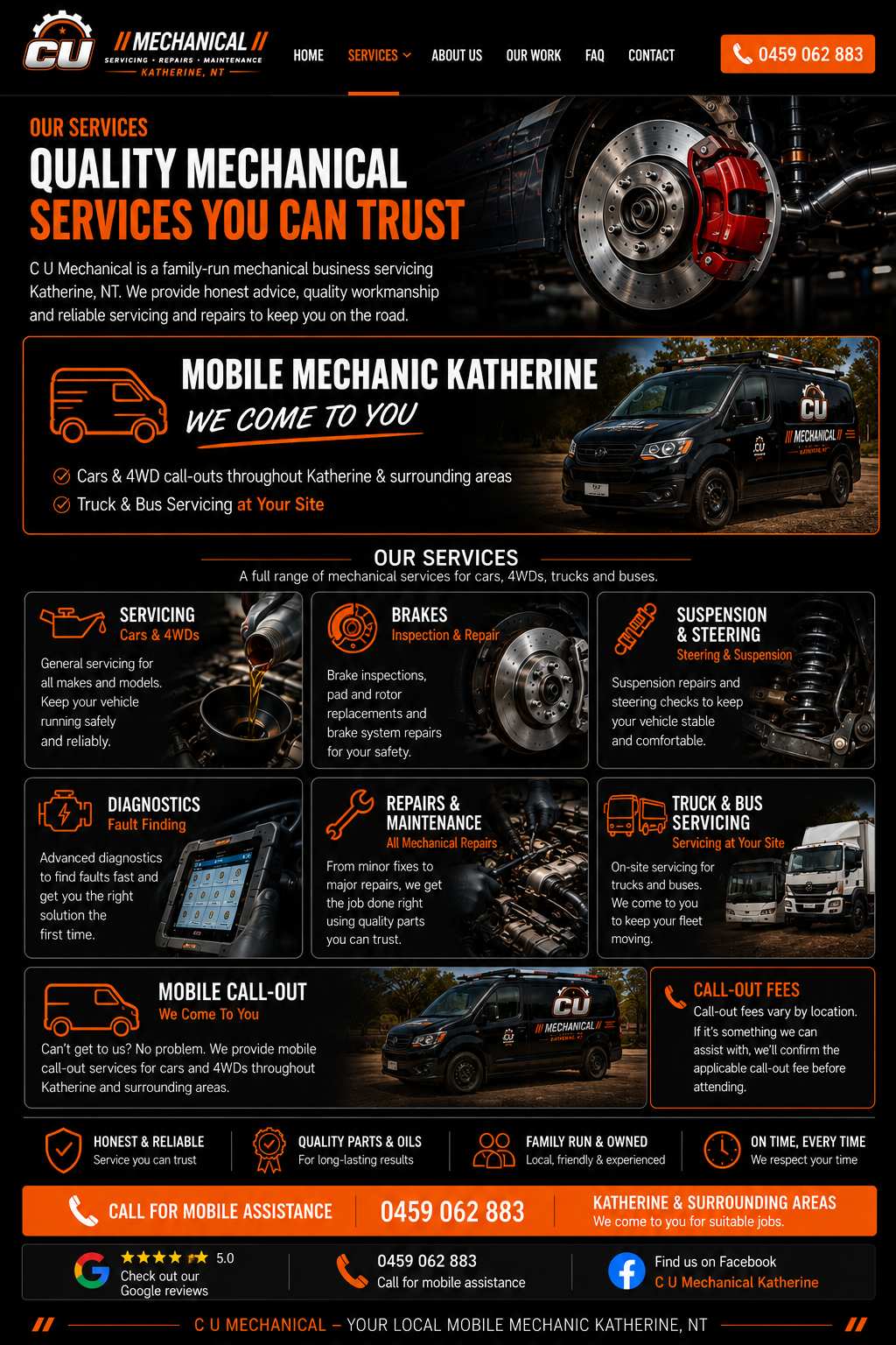 Services | C U Mechanical Katherine